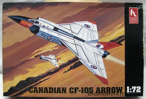Hobby Craft 1/72 Avro CF-105 Arrow, HC1392 plastic model kit
